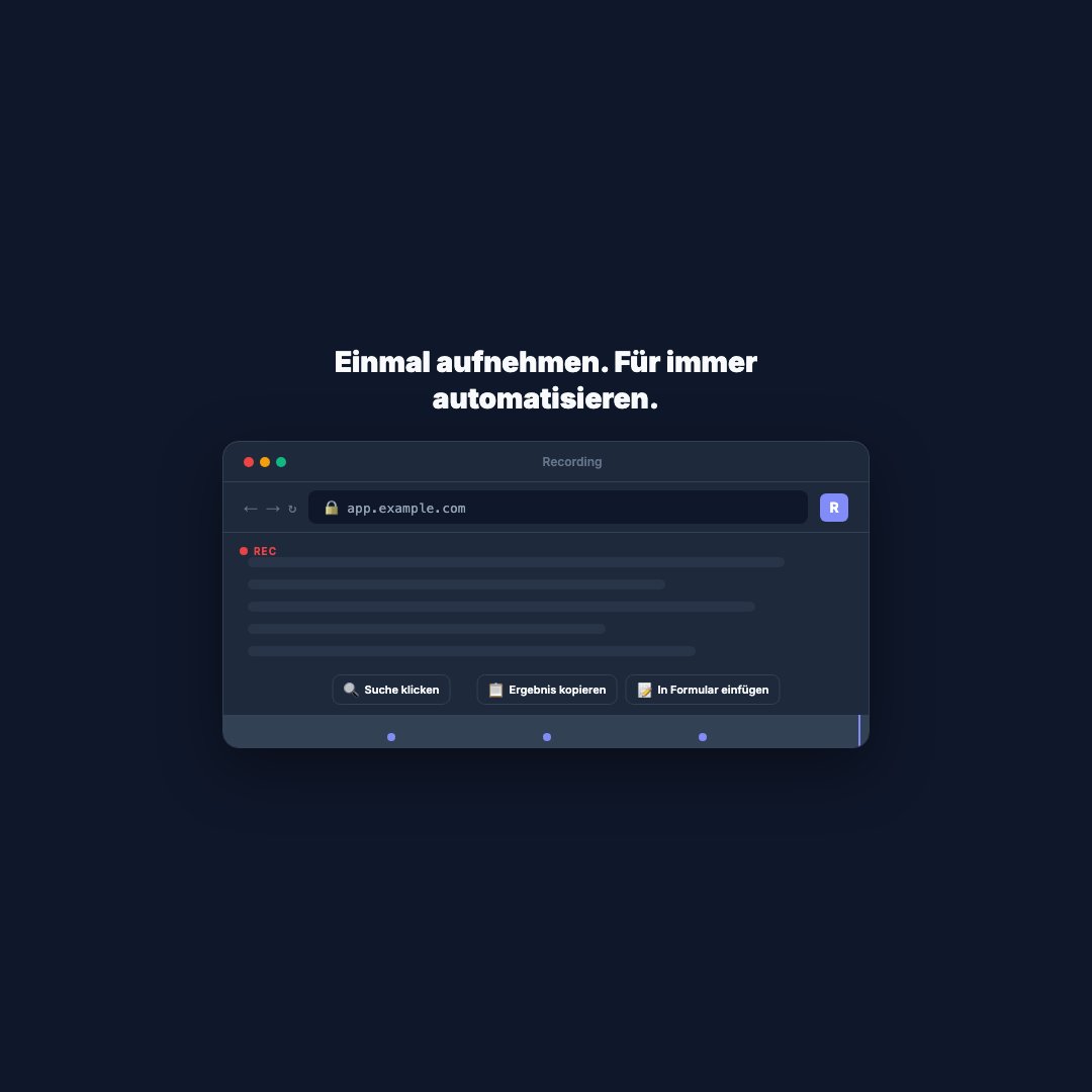 Aufnehmen & Automatisieren (Quadrat)