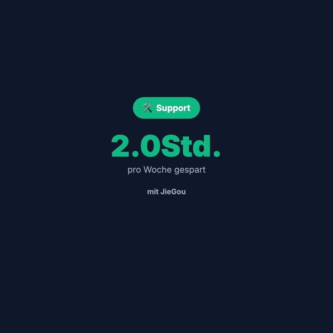 Support Zeitersparnis (Quadrat)